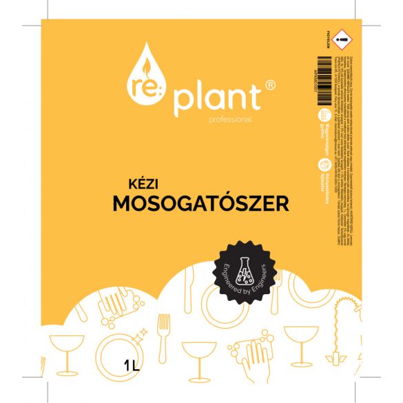 RE:PLANT címke Kézi Mosogató| 1L palackhoz 